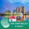 Sim Singapore Malaysia 6 ngày